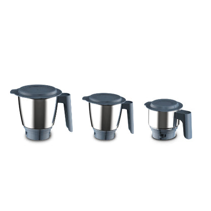 3 stainless steel jars for the Philips 500W mixer grinder
