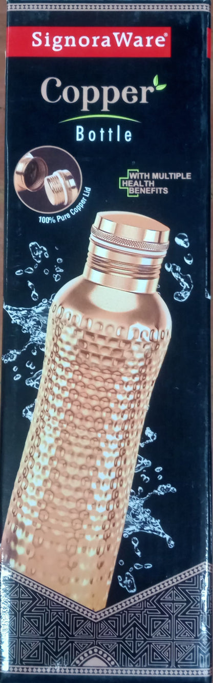 SIGNORA WARE COPPER BOTTLE HAMMERED 1000ML