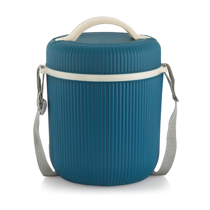 Rishabh Smart Line 4 Lunch Box Steel Insulated Lunch Box Pack Of 1 -Assorted Colour