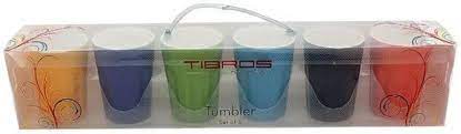 TIBROS CERAMICS TUMBLER SET OF 6