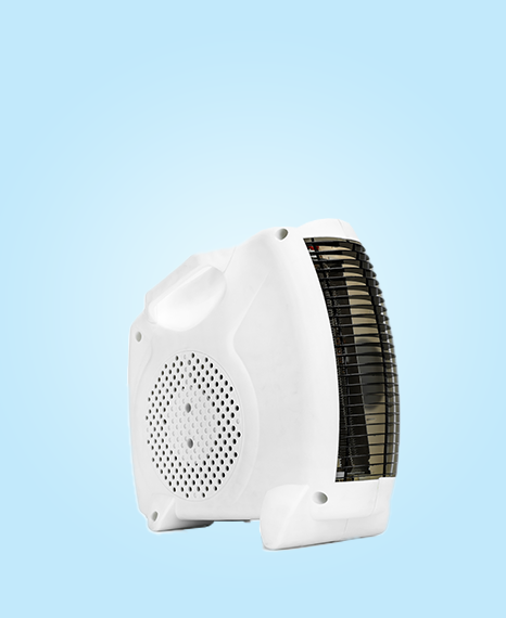 Longer Fan Room Heater (Small, White)