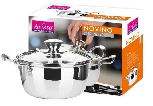 ARISTO NOVINO COOK & SERVE 16CMS HANDI 1.5 LTR WITH LID