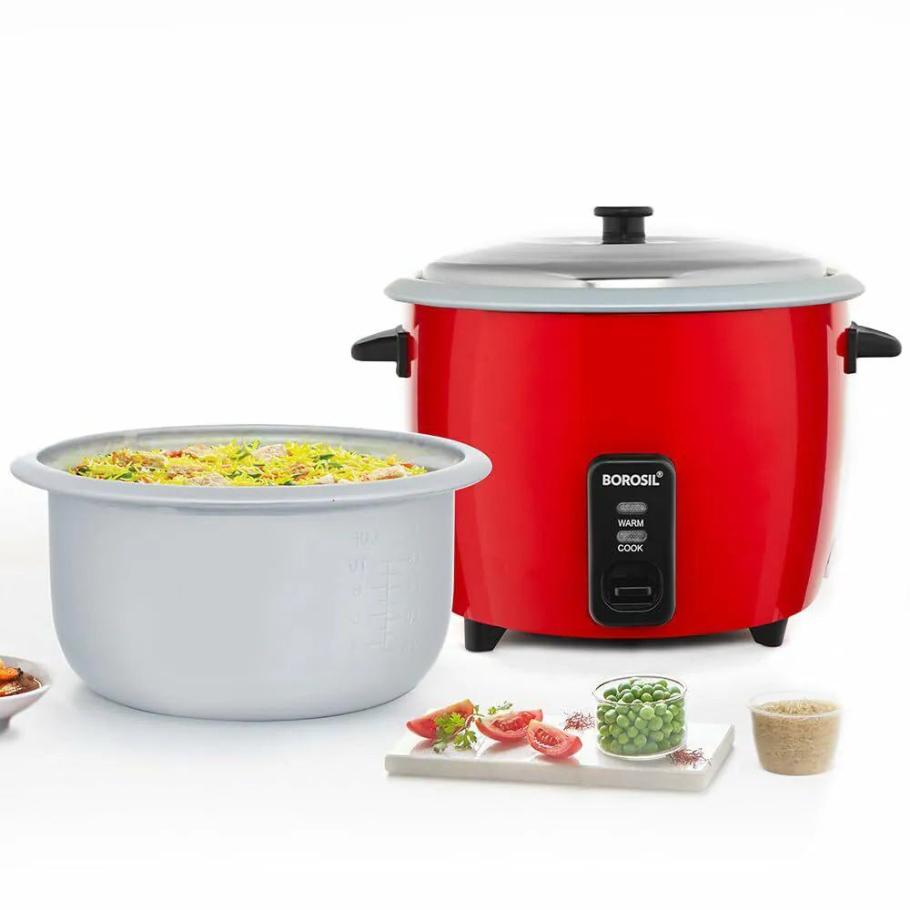 BOROSIL Pronto Deluxe II Electric Rice Cooker  (1.8 L, White)