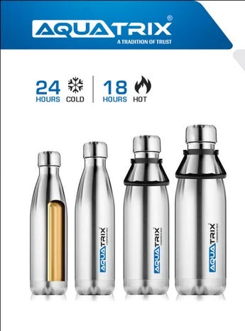 Aquatrix 500ml Stainless Steel Vacuum Cola Bottle