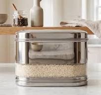 Apex ,Premium Stainless Steel Storage Container with Transparent Window Design, Airtight Kitchen Storage Jar for Rice, Pulses, Snacks & Dry Fruits