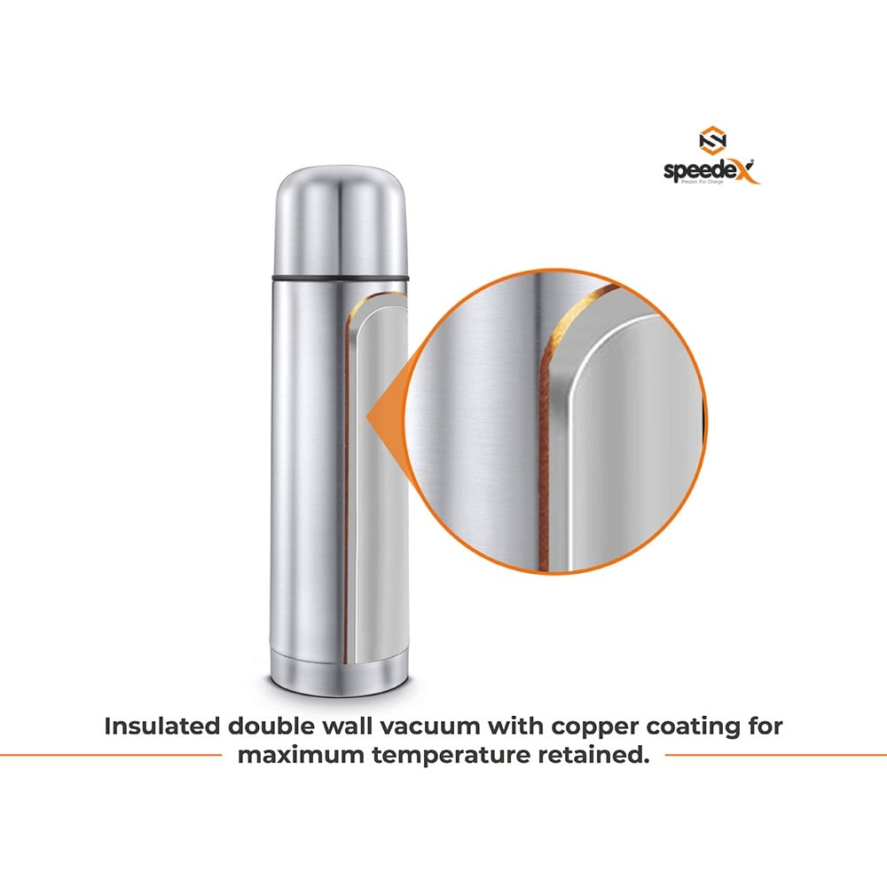 Speedex Thermoflask Double Wall Thermal Bottle (Stainless Steel, 500 ml)