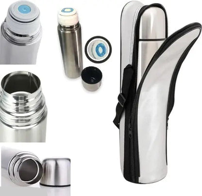 Mega Star Stainless Steel Water Bottle, 1000ml Double Wall Thermos, Leak-Proof Drink Container & Durable Travel Flask, Hot and Cold Beverage Bottle upto 24hrs, Outdoor Hydration & Eco-friendly Drinkware