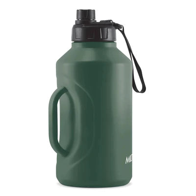 Milton Torrent 2200 Thermosteel Insulated Water Bottle, 2300 ml, Black | Easy Grip | Leak Proof | Hot or Cold | School | Travel Bottle