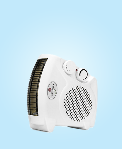 Longer Fan Room Heater (Small, White)