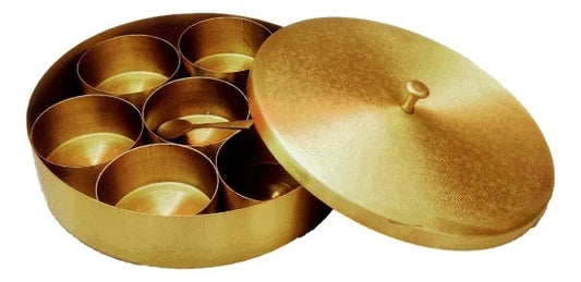 Tulsi Brass Masala Box