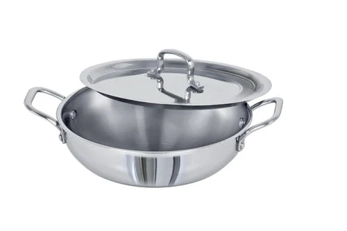 Shree Satya Stainless Steel Tri Ply Kadhai