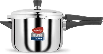 Pigeon Elite Shine and 5 L Outer Lid Induction Bottom Pressure Cooker  (Triply)