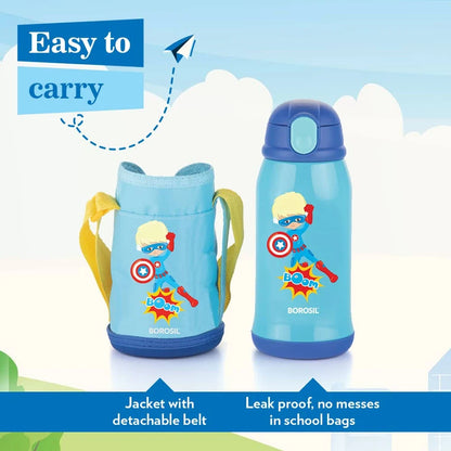 BOROSIL SUPERHERO KIDS HYDRA INSULATED 500