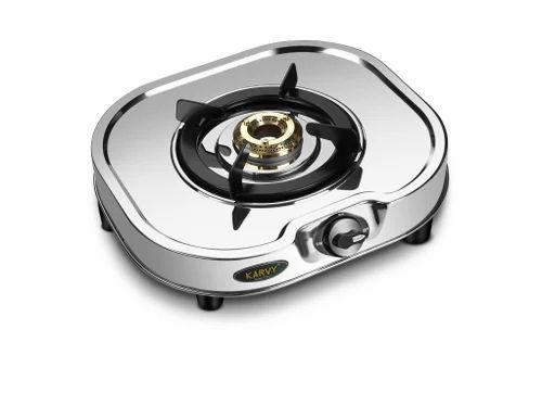 Sunsafe Single Burner Gas Stove, SU 1B-108 S/STAR, Stainless Steel Single Gas Stove