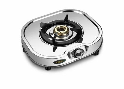 Sunsafe Single Burner Gas Stove, SU 1B-108 S/STAR, Stainless Steel Single Gas Stove
