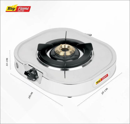 Sunsafe Single Burner Gas Stove, SU 1B-108 S/STAR, Stainless Steel Single Gas Stove