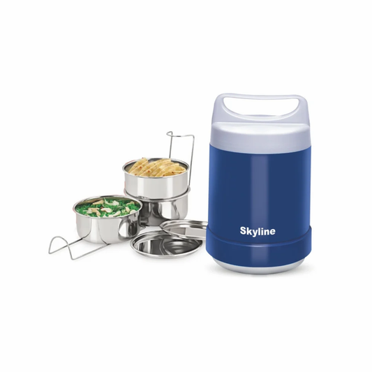 Skyline Electric Lunch Box with Stainless Steel 3 Containers – Fresh, Hot, and Hygienic Meals On-the-Go
