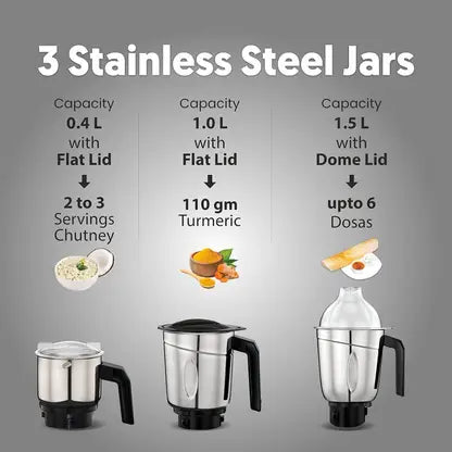 Preethi Galaxy 750W Mixer Grinder