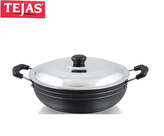 Tejas Fastest Performance Nonstick Kadai 2.5Ltr With Stainless Steel Lid