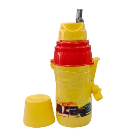 Cello Puro Sippy Insulated Sipper Water Bag For Kids 400/600Ml, Food Grade Plastic Water Bottle - Yelloow, 400ml