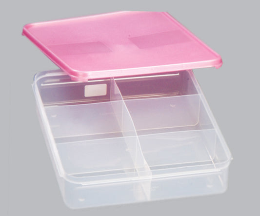Plastona Kitchen Jumbo Containers with Compartments (Pack Of 1) - 6 Comp, Pink