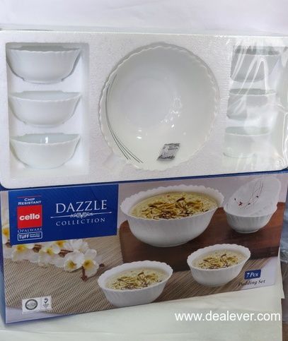 Cello Dazzle Pudding Set - 7 Pieces