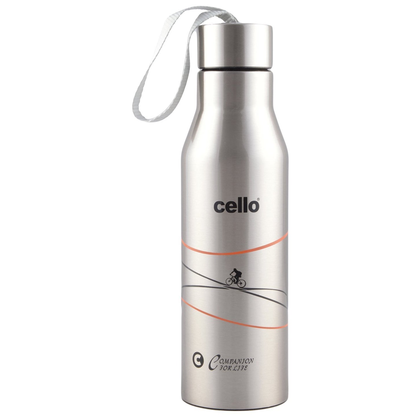 Cello Refresh Stainless Steel Flask, 900ml, Silver