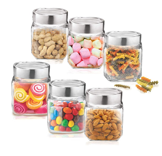 Treo Cube Jar Set, 580ml, 2/6-Pieces - 6PCS