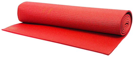 KF Yoga Mat -- 6MM Thickness – 6ft long good quality sticky mat best for yoga, meditation, fitness exercise, workout for women, men, girls, boys and kids. - Red
