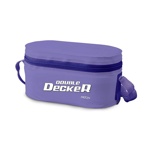 Milton Double Decker Lunch Box, (3 Container) - Purple