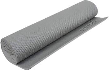 KF Yoga Mat -- 6MM Thickness – 6ft long good quality sticky mat best for yoga, meditation, fitness exercise, workout for women, men, girls, boys and kids. - Grey
