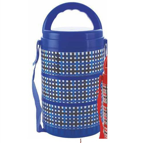 Rishabh Lexi Small Lunchpack Tiffin Box 3 Containers. - Blue