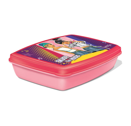 Milton Big Crunch Kids Tiffin Box, Multicolor - Pink