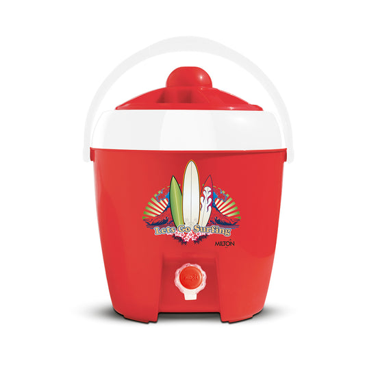 milton kool dew 5 ltr insulated food grade water jug. - 12Ltr, Red