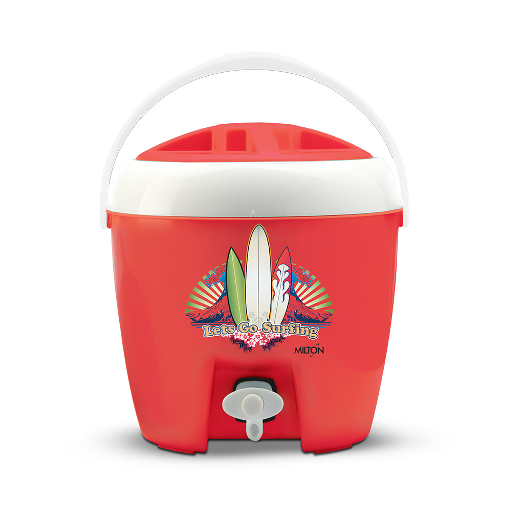 milton kool dew 5 ltr insulated food grade water jug. - 5LTR, Red