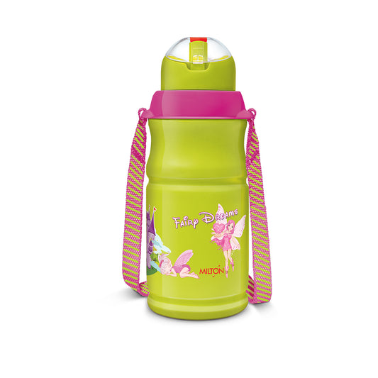 Milton KOOL FLORIC Water Bottle.400/500ML. Pack Of 1. - 400ml, Green