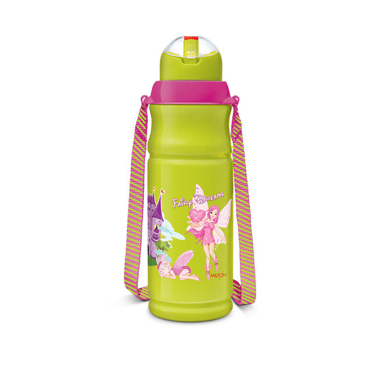 Milton KOOL FLORIC Water Bottle.400/500ML. Pack Of 1. - 500ml, Green