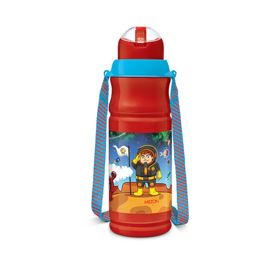 Milton KOOL FLORIC Water Bottle.400/500ML. Pack Of 1. - 500ml, Red