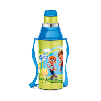 Milton Kool Steelight 400 Insulated School Kids Bottle with Inner Steel, 404 ml - Green, 400ml