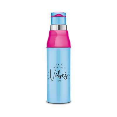 Milton Kool Steelight 400 Insulated School Kids Bottle with Inner Steel, 404 ml - Blue, 900ml