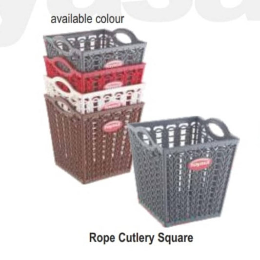 Nayasa Rope Cutlery Stand Square.