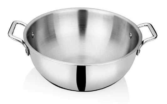 Atoz Triply Stainless Steel Kadai 24*8cm