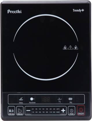 Preethi Trendy Plus IC 116 Induction Cooktop  (Black, Push Button)