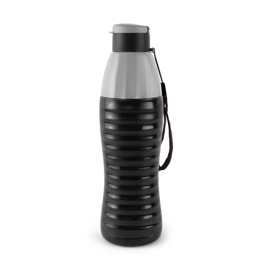 Cello Puro Fashion Water Bottle 900 ML (Multicolours) Pack Of 1pcs... - Black