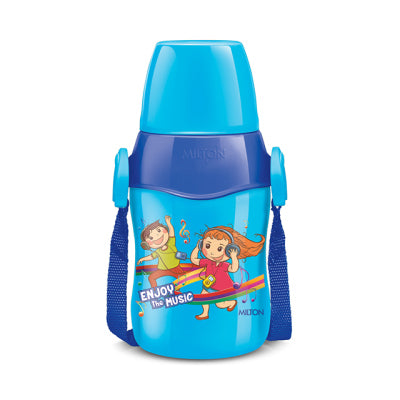 Milton Steel Whizz 400/600/900 Insulated School Kids Bottle with Inner Steel - 400ml, Blue