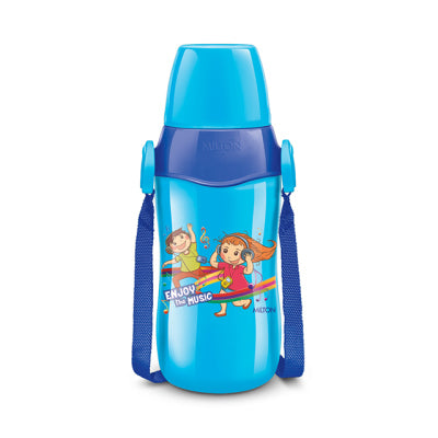 Milton Steel Whizz 400/600/900 Insulated School Kids Bottle with Inner Steel - 600ml, Blue