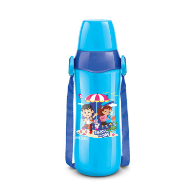 Milton Steel Whizz 400/600/900 Insulated School Kids Bottle with Inner Steel - 900ml, Blue