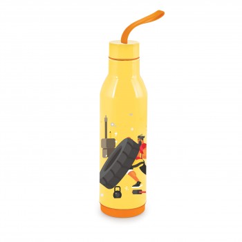 Rishabh  DELTA (Steel Inner) Water Bottle - Yelloow, 900ml